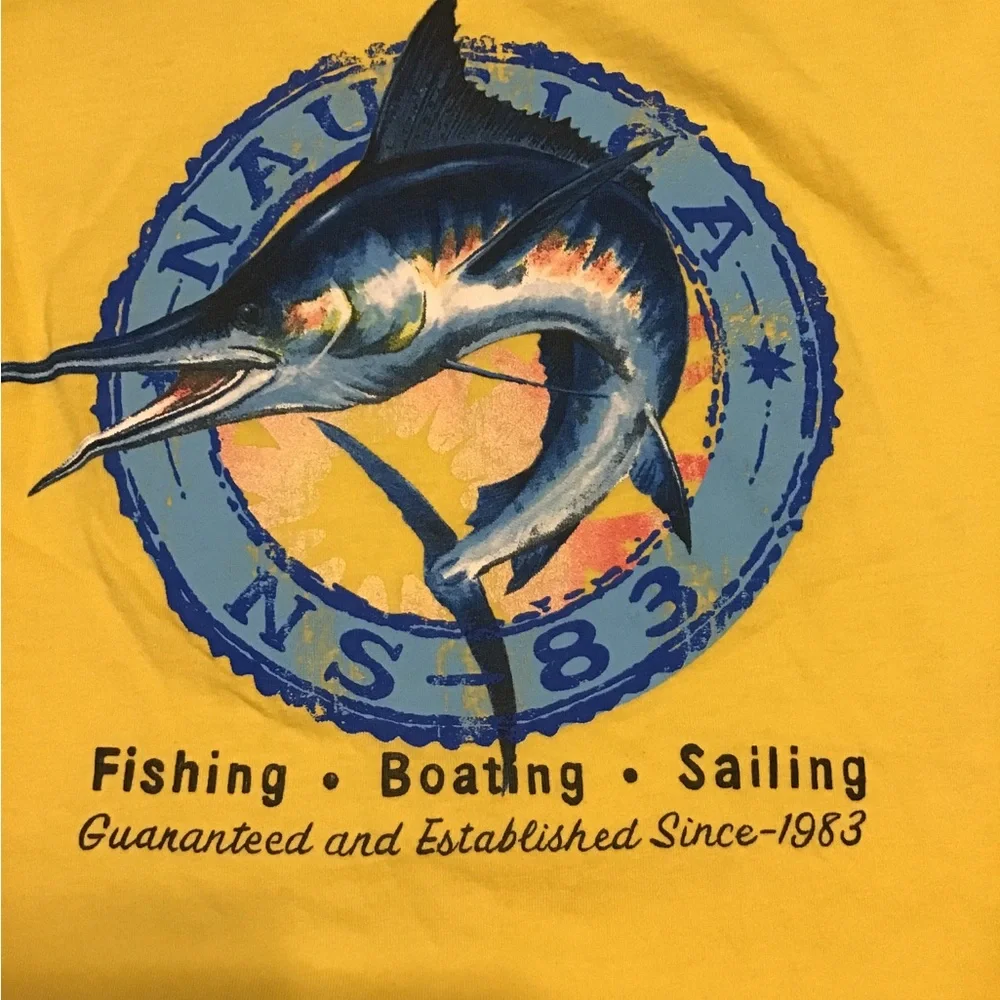 Men’s size XL Nautica fishing,boating, sailing short sleeve tshirt